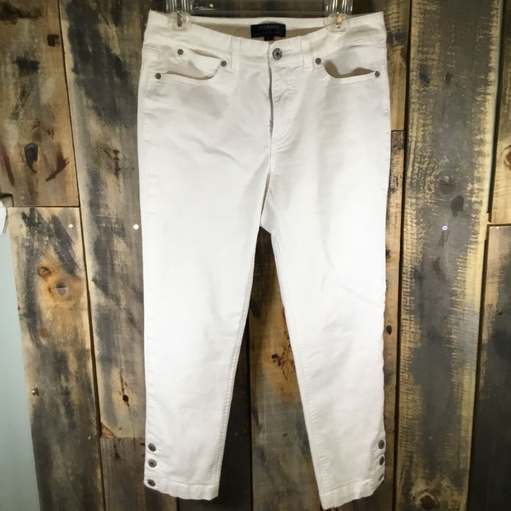 Talbots Simply Flattering 5 pocket crop jeans women’s size 6